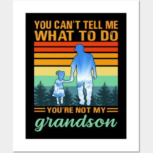 you can't tell me what to do you're not my grandson Posters and Art